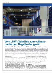 Vom LKW-Ablad bis zum vollauto- matischen Regalbediengerät