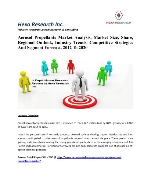 Aerosol Propellants Market Analysis Market Size Share Regional