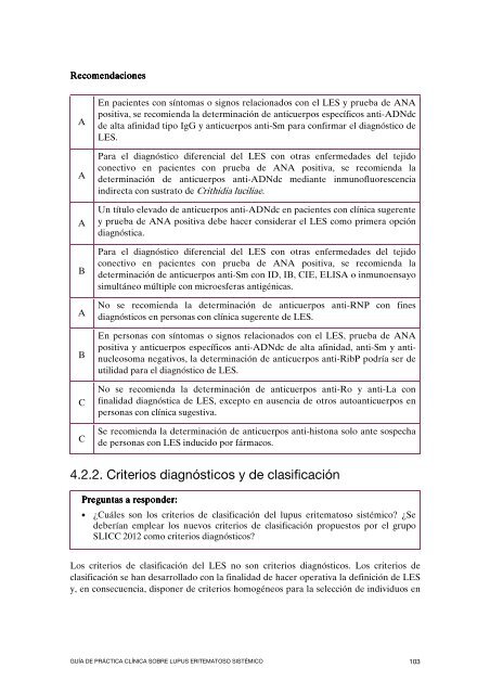 Guía de Práctica Clínica sobre Lupus Eritematoso Sistémico