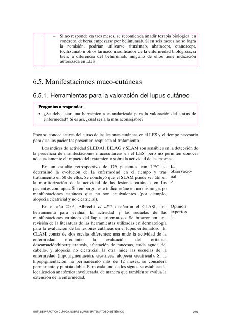 Guía de Práctica Clínica sobre Lupus Eritematoso Sistémico