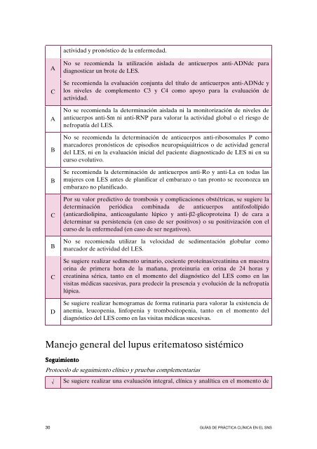 Guía de Práctica Clínica sobre Lupus Eritematoso Sistémico