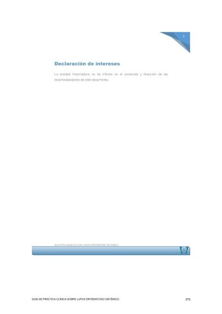 Guía de Práctica Clínica sobre Lupus Eritematoso Sistémico