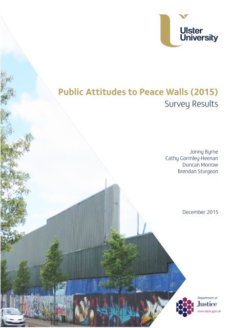Public Attitudes to Peace Walls (2015)