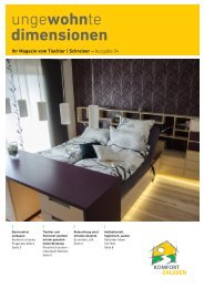KOMFORT ERLEBEN - ungewohnte dimensionen