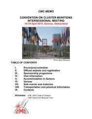 icbl-cmc code of conduct - Cluster Munition Coalition