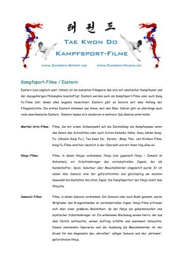 Tae Kwon Do Kampfsport-Filme - Tae Kwon Do - Koblenz