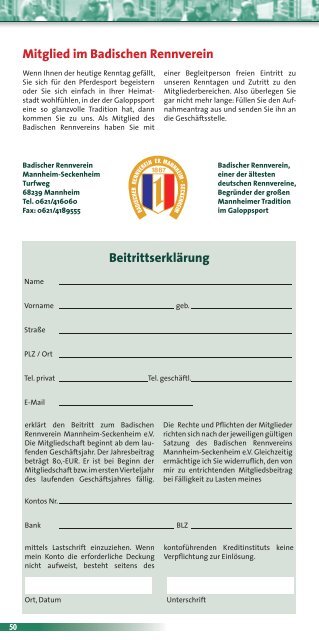 Rennprogramm 150 Jahre Juwelier Wenthe-Renntag 23.September