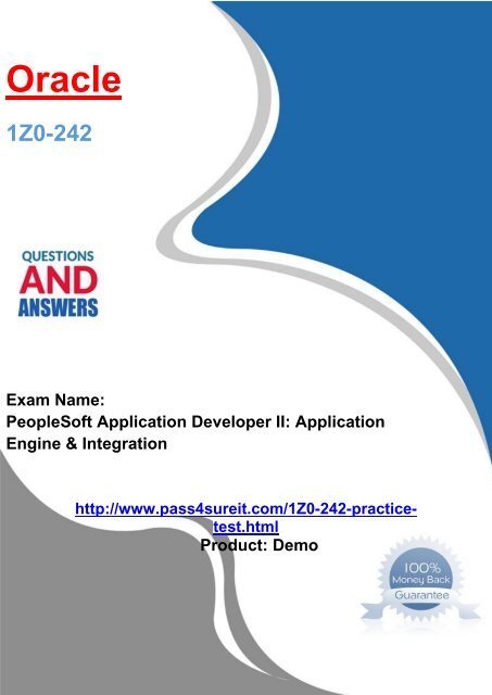 Pass4sure Oracle 1Z0-242 Exam Quick Study