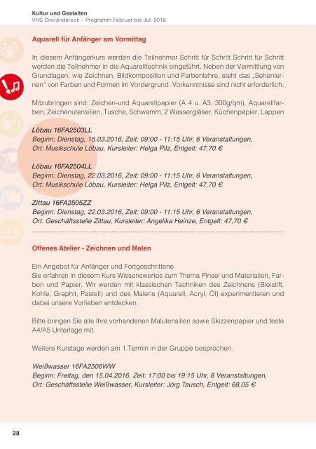 Programmheft Frühjahr 2016