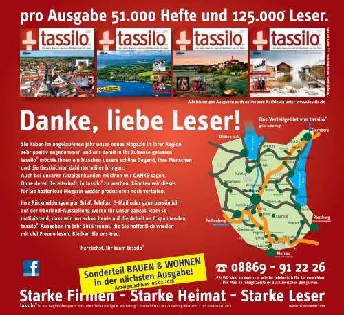 tassilo Ausgabe 4 - Das neue Magazin rund um Weilheim und die Seen
