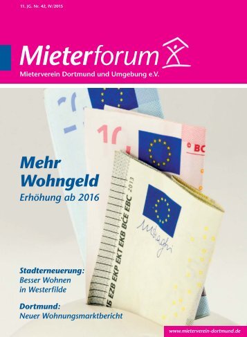 Mieterforum Dortmund - Ausgabe IV/2015 (Nr. 42)