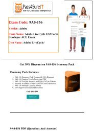 Pass4sure Quick Study for Adobe 9A0-156 Exam 