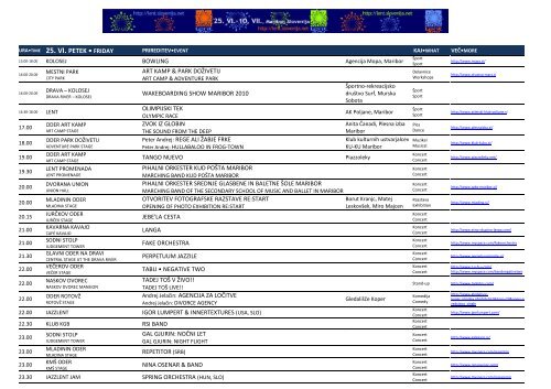 Festival Lent 2010: Program - SEEcult.org