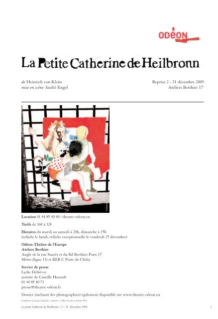 La Petite Catherine de Heilbronn - Odéon Théâtre de l'Europe