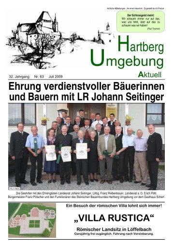 63. Ausgabe - JULI 2009 (2,14 MB) - Hartberg Umgebung