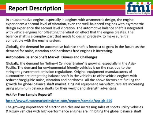 Automotive Balance Shaft Market