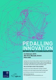 Pedalling Innovation flyer