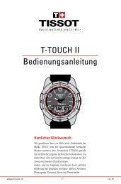 T-TOUCH II Bedienungsanleitung - Juwelier Roller