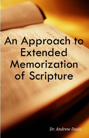 An Approach to Extended Memorization of Scripture
