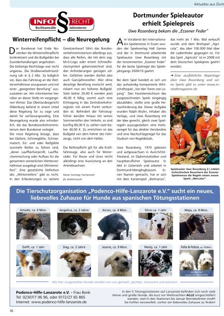 Die Tierschutzorganisation „Podenco-Hilfe-Lanzarote eV“