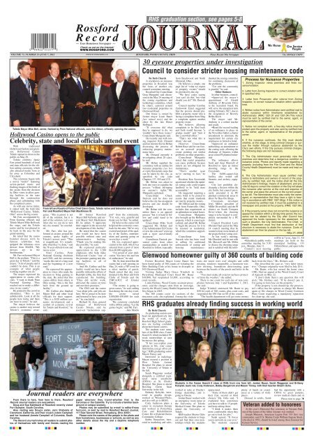 Click here to download - The Rossford Record Journal