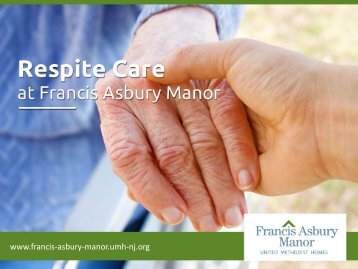 Respite Care in Monmouth County