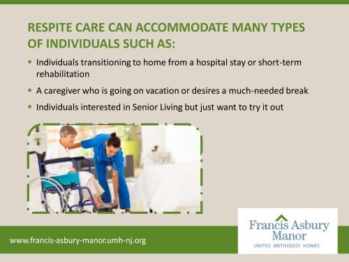 Respite Care in Monmouth County