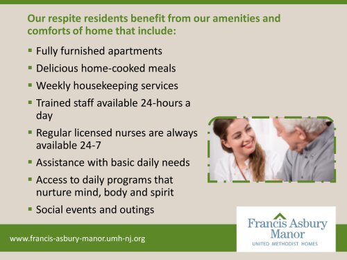 Respite Care in Monmouth County