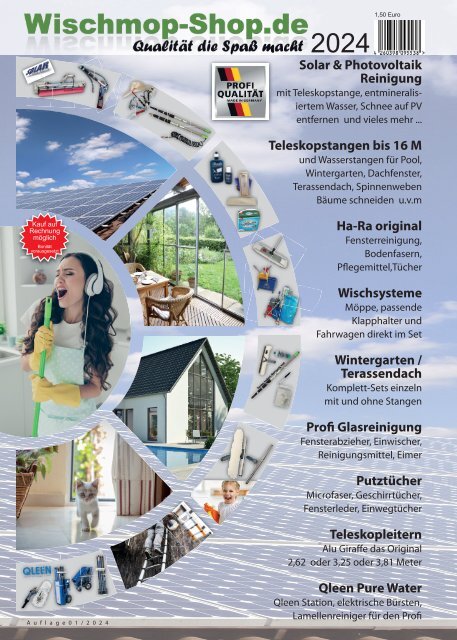 Waschbürste Reinigungsbürste Teleskop-Rohr 4m Solar PV Dach-Anlage Glas-scheiben