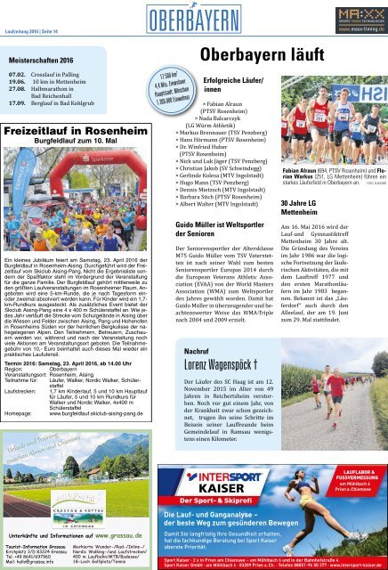 Bayerische Laufzeitung 2016