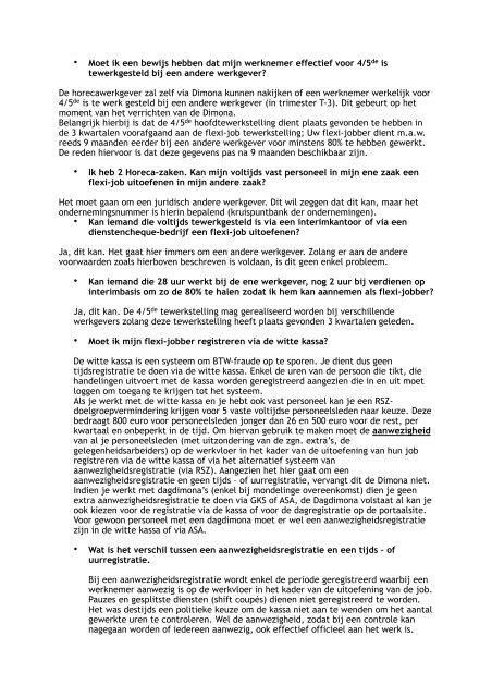 te verrichten per gewerkt