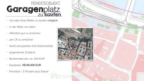 1010 Wien: Tiefgaragenplatz  mittendrin Renditeobjekt  zu kaufen