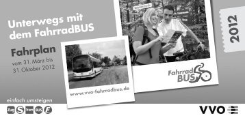 Fahrplan FahrradBUS - VVO