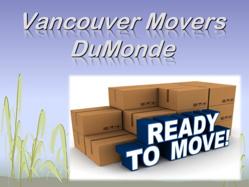 Vancouver Movers-DuMonde