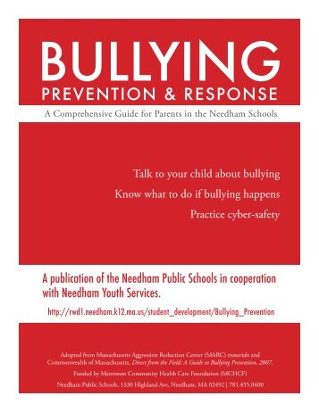 Bullying Brochure_FINAL2013