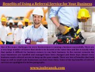 Benefits of Using a Referral Service for Your Business