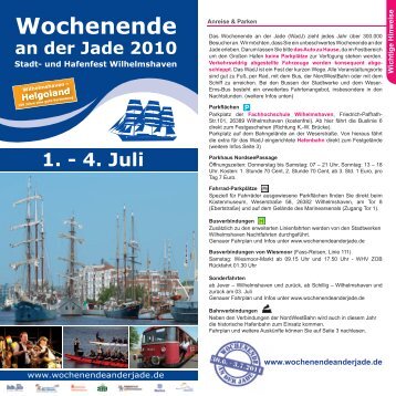 WadJ Programm 2010 fertig.indd - Wochenende an der Jade