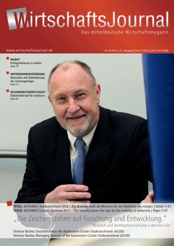 „Die Zeichen stehen auf Forschung und ... - Wirtschaftsjournal