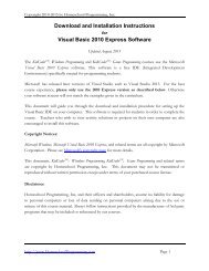 Registration Instructions Visual Basic 2010 Express Software