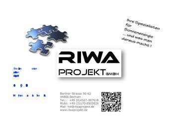 Präsentation RIWA Projekt - Helmut Walther - Februar 2014 komplett
