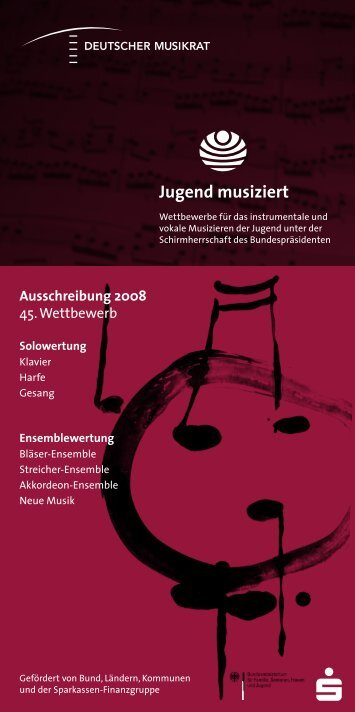 a) Jugendmusikschule Ausschreibung 2008 - Neuenbürg