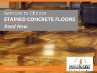 Why to Choose Concrete Staining Floors