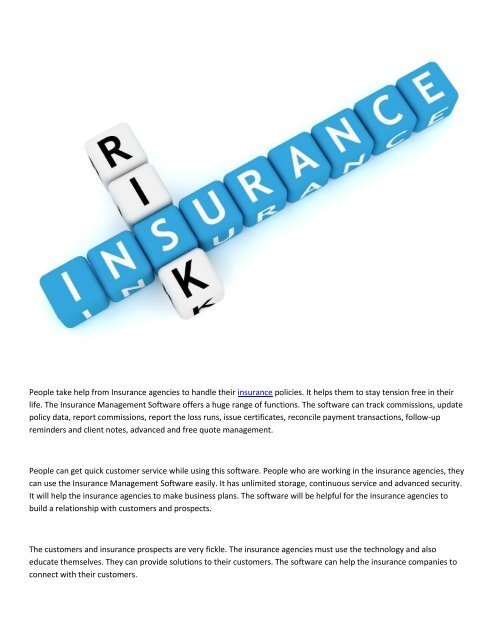 insurance customer management software insurance customer management software
