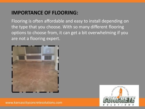 Why to Choose Concrete Staining Floors