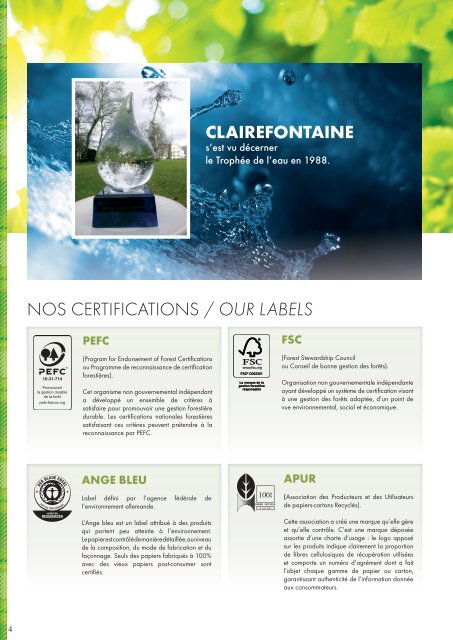 Clairefontaine Licences 2016