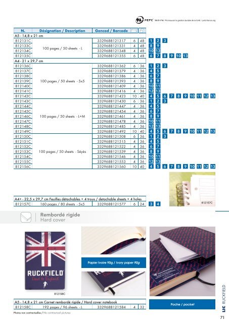 Clairefontaine Licences 2016