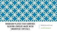 Swarovski Elements Fashion Stud Earrings for Women