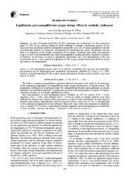 Equilibrium and nonequilibrium oxygen isotope effects in synthetic ...