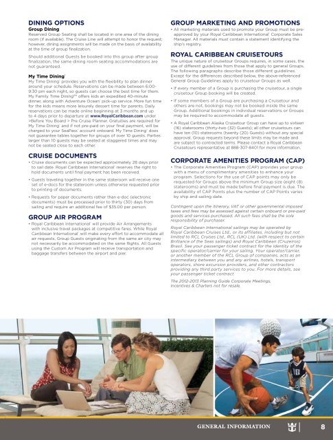 General Information - Royal Caribbean