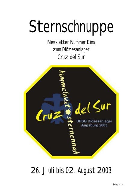 Diözesanlager Cruz del Sur - DPSG Diözesanverband Augsburg